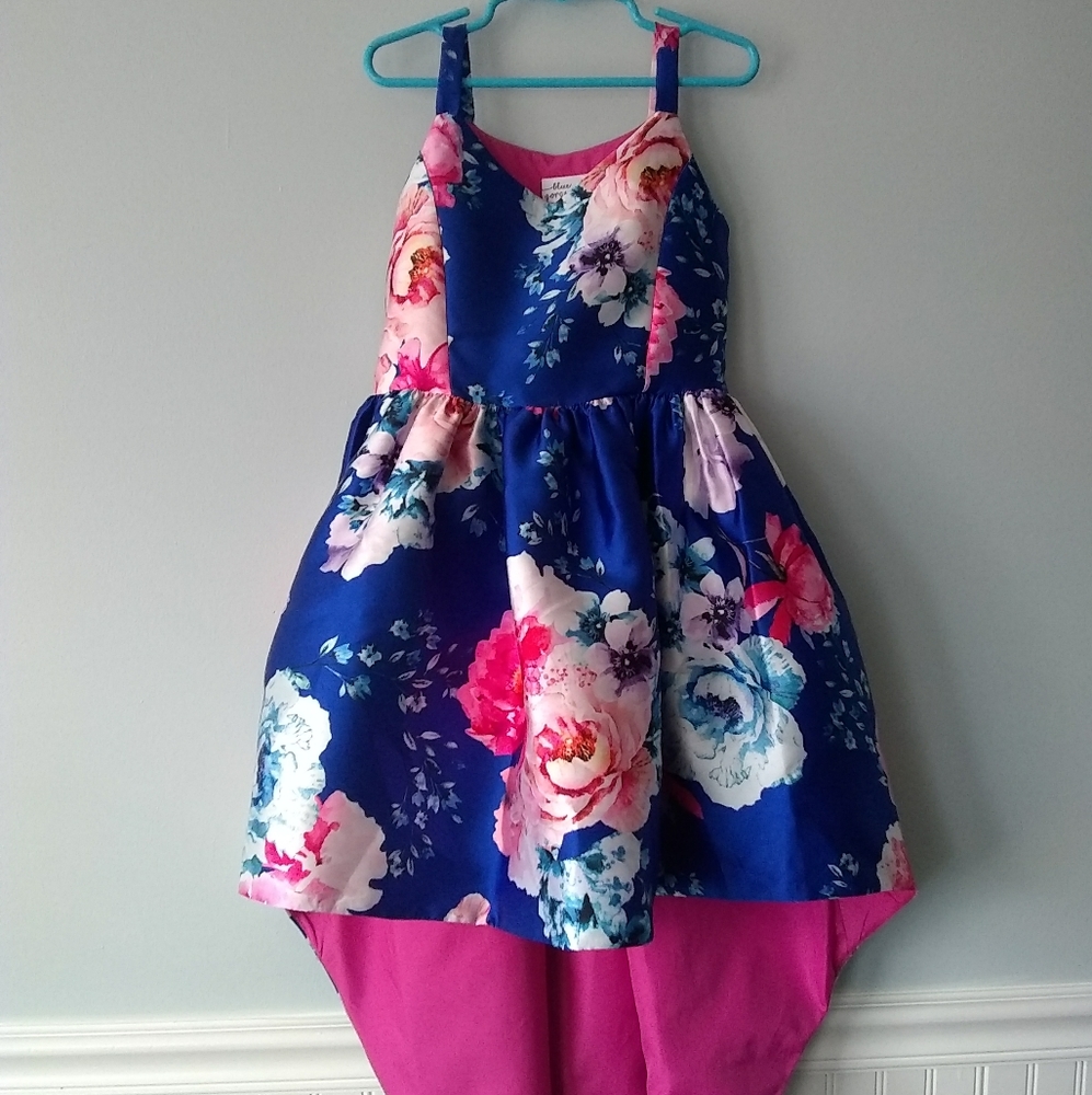 Girls' size 7 high-low hem formal dress